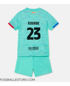 Günstige Barcelona Jules Kounde #23 3rd trikot Kinder 2023-24 Kurzarm (+ Kurze Hosen)
